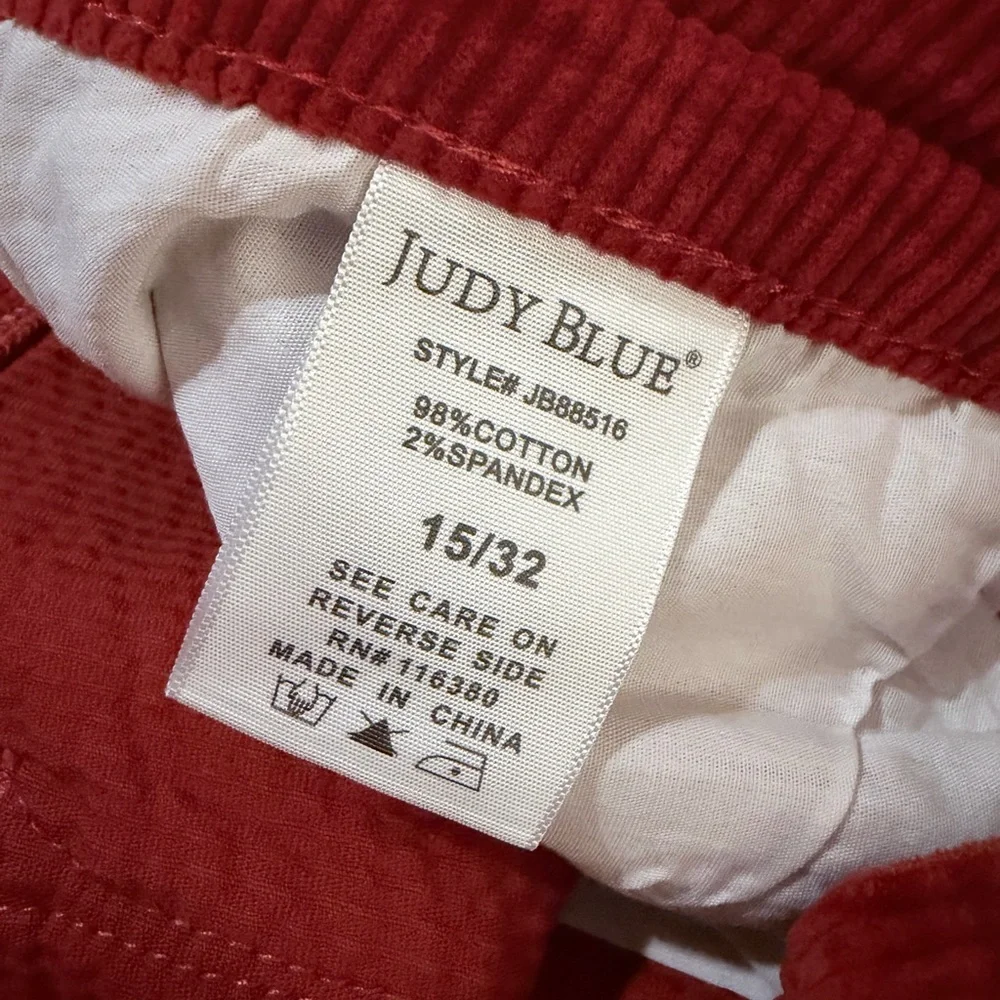 Judy Blue Ankle Straight Corduroy Pants‎
